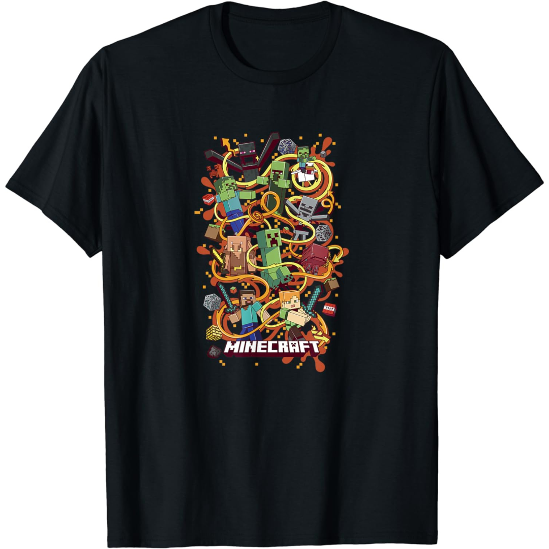 Camiseta Masculina - Minecraft Hora da Aventura