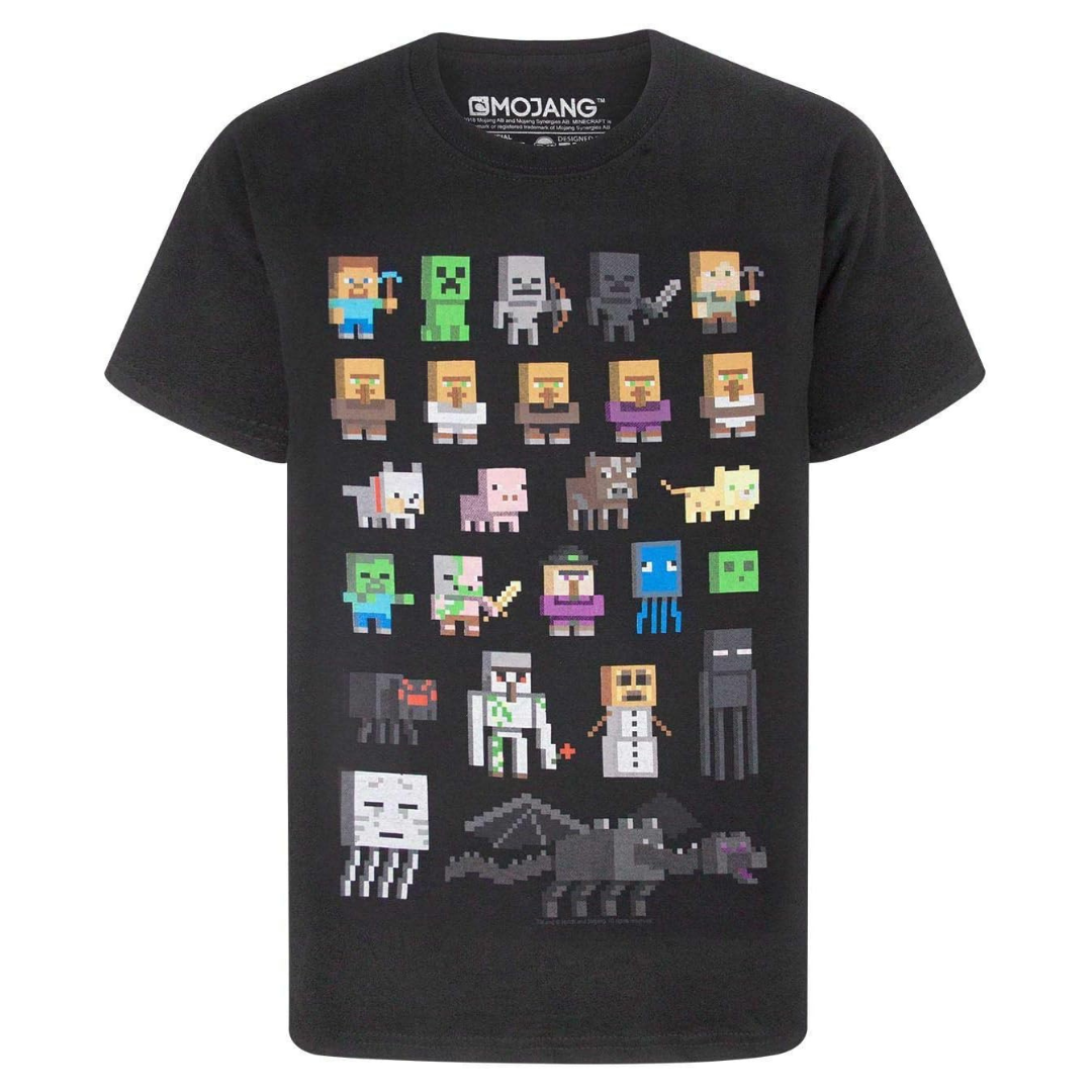 Camiseta Minecraft Mobs Masculina