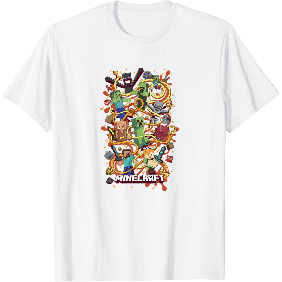 Camiseta Masculina - Minecraft Hora da Aventura