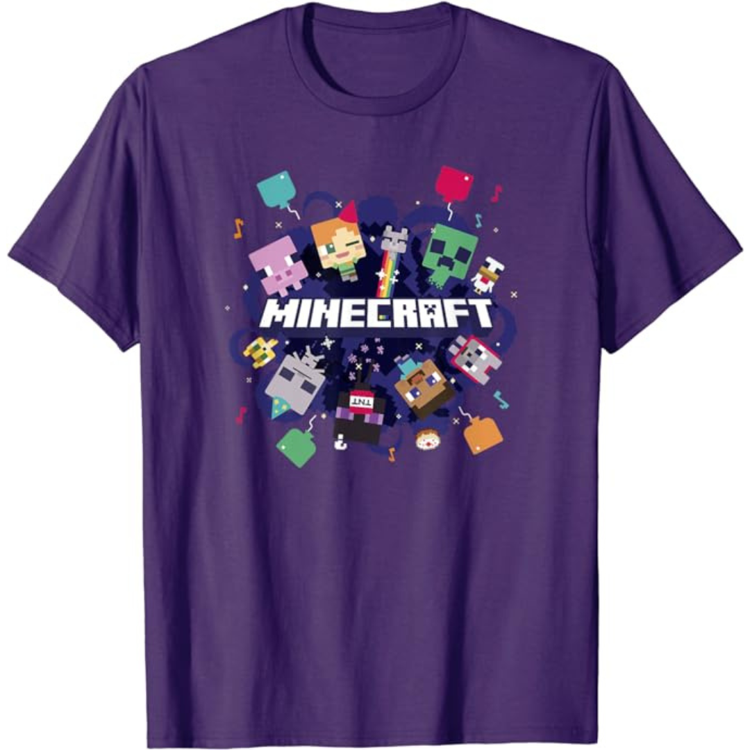 Camiseta Masculina - Aniversario Minecraft