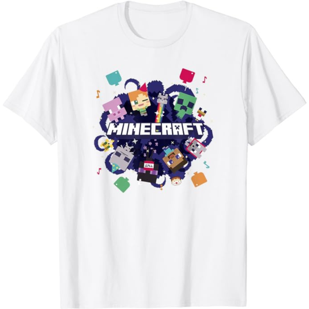 Camiseta Masculina - Aniversario Minecraft