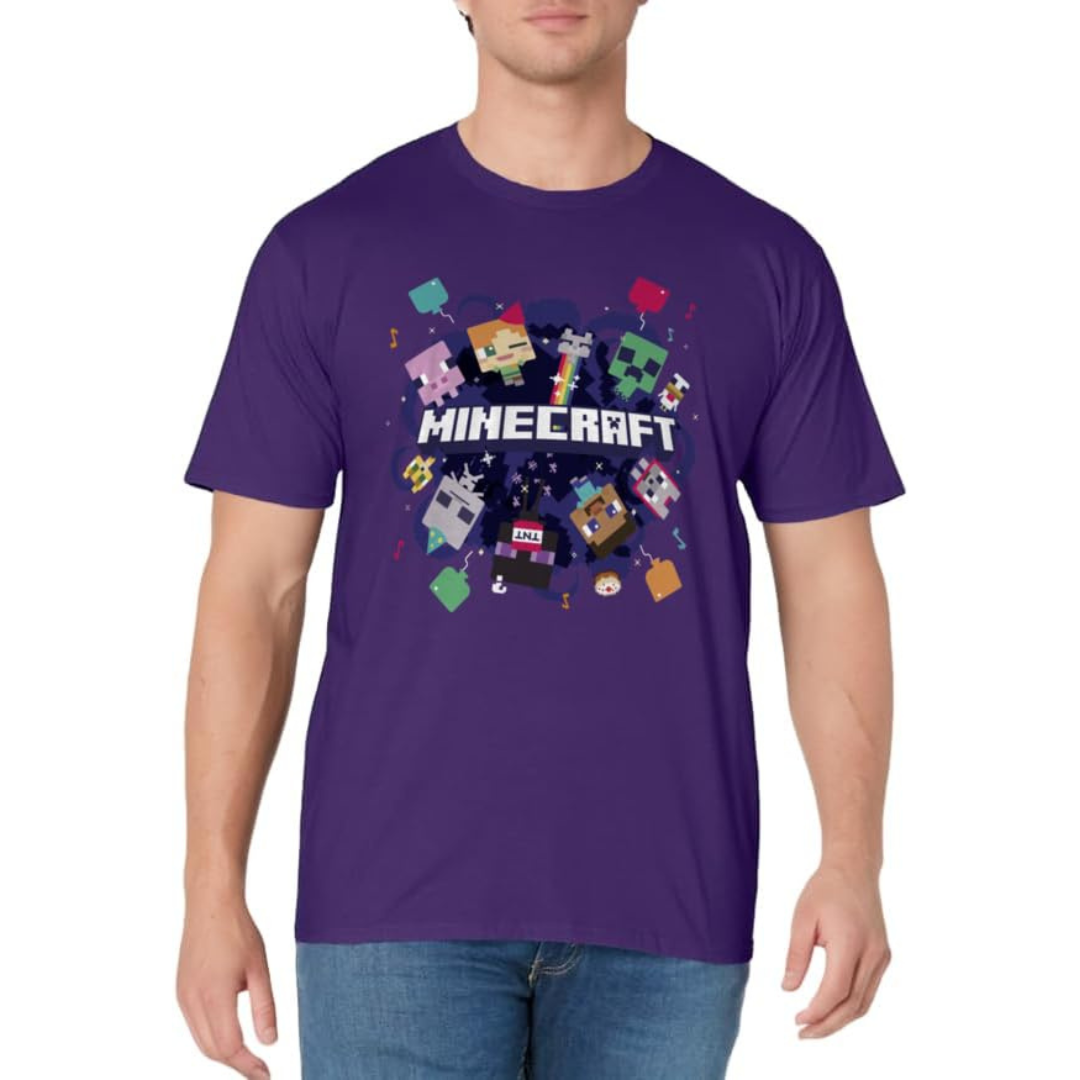 Camiseta Masculina - Aniversario Minecraft