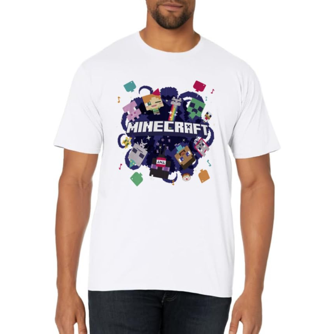 Camiseta Masculina - Aniversario Minecraft