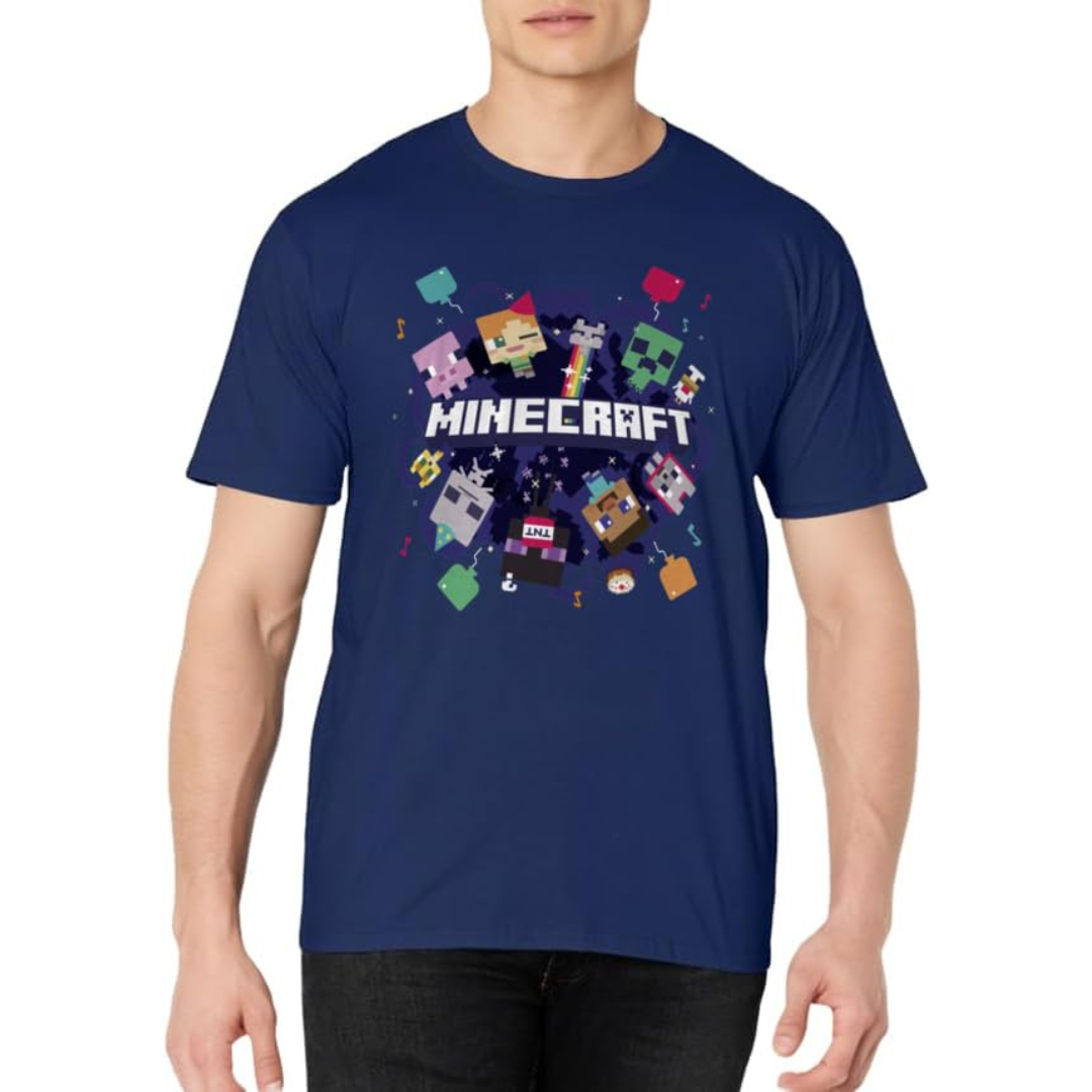 Camiseta Masculina - Aniversario Minecraft