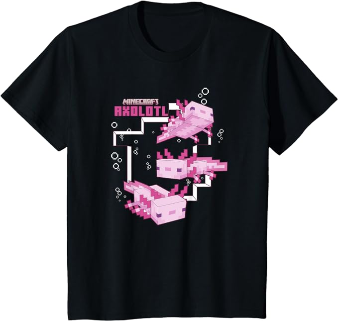 Camisa Axolote Minecraft