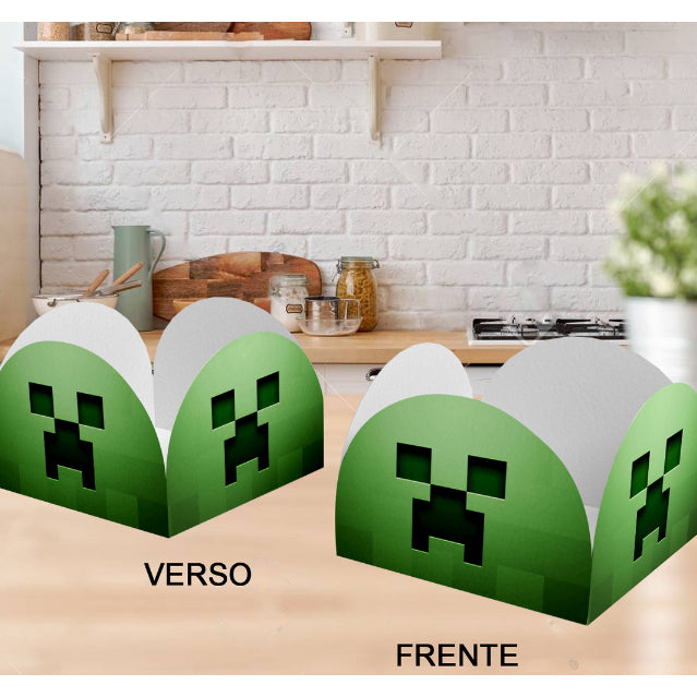 Kit 50 Forminhas Doces Minecraft