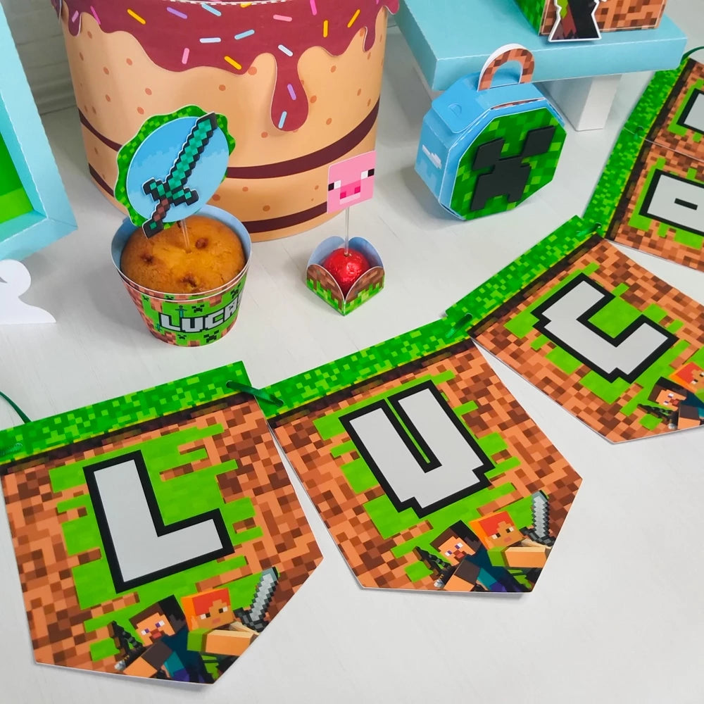Kit Completo Festa Minecraft