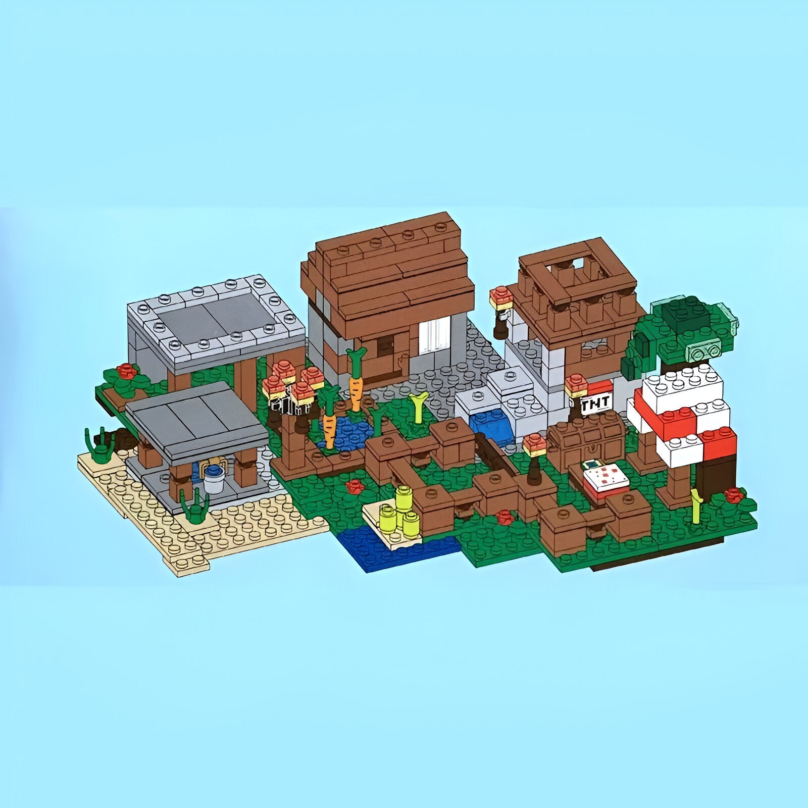 Lego Minecraft - Vila de aldeões