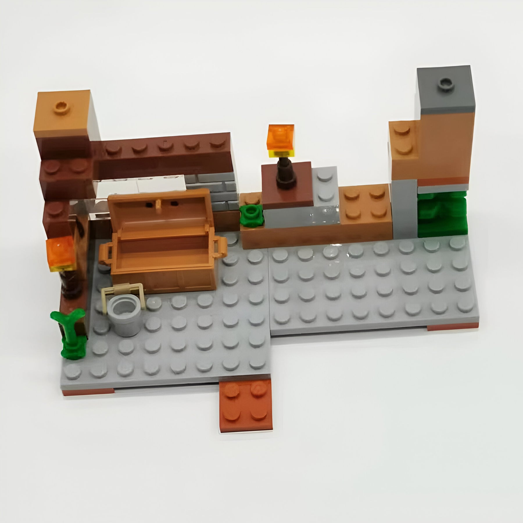 Lego Minecraft - Base na Cachoeira