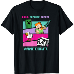 Camiseta Masculina - Build, Explore & Create