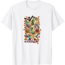 Camiseta Masculina - Minecraft Hora da Aventura