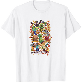 Camiseta Masculina - Minecraft Hora da Aventura