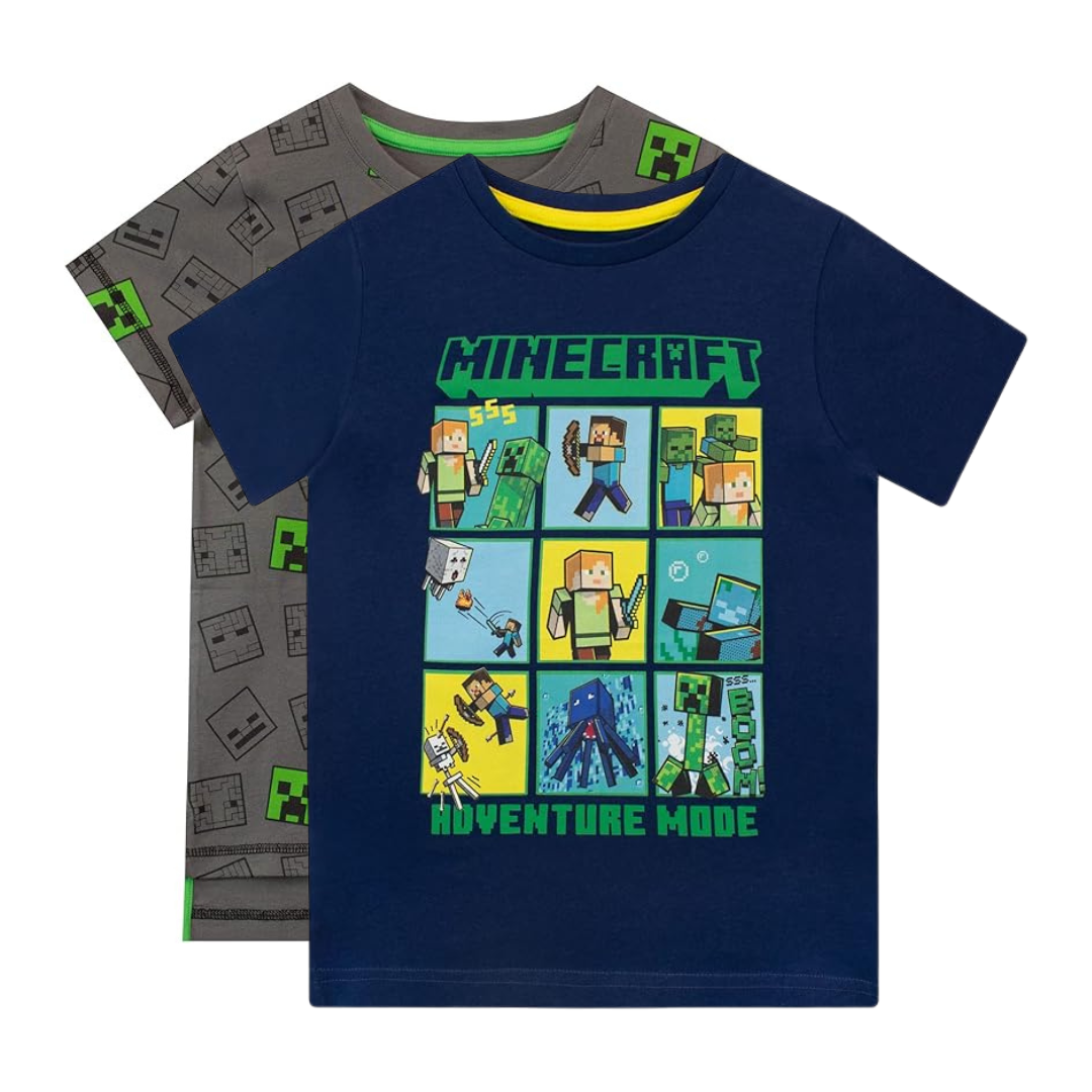 Camisetas Infantis - Adventure Mode / Hostile Mobs