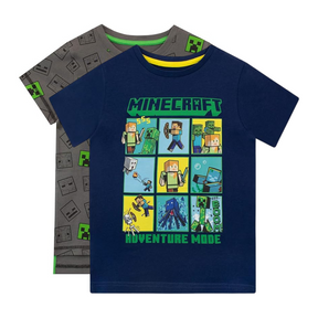 Camisetas Infantis - Adventure Mode / Hostile Mobs