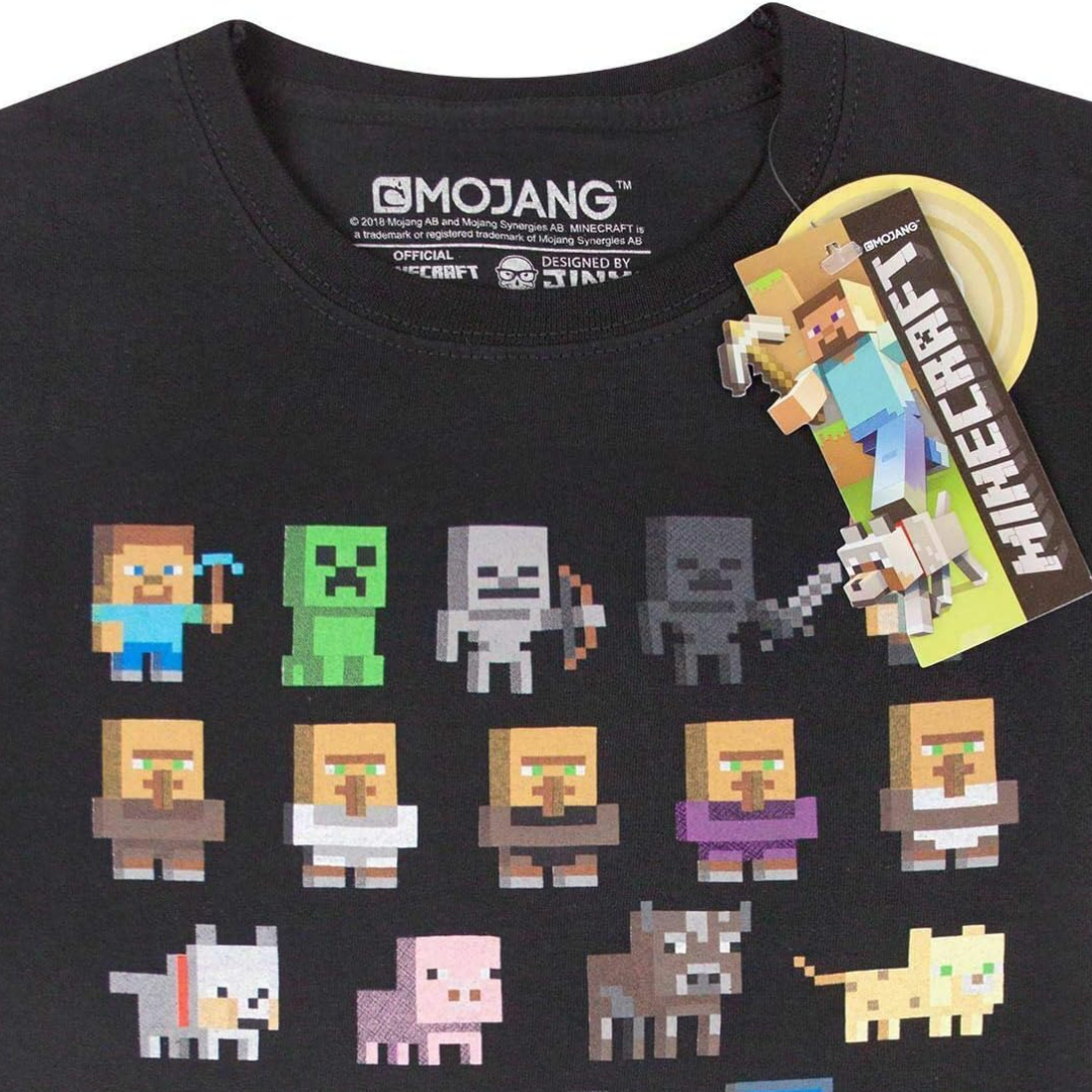 Camiseta Minecraft Mobs Masculina