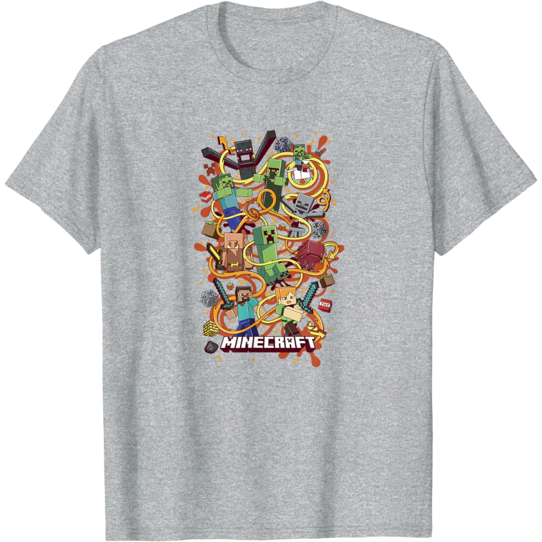 Camiseta Masculina - Minecraft Hora da Aventura