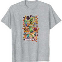 Camiseta Masculina - Minecraft Hora da Aventura