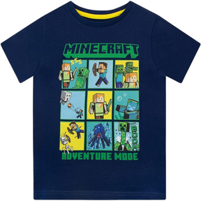 Camisetas Infantis - Adventure Mode / Hostile Mobs