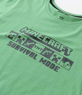 Conjunto Pijama Verde e Preto Minecraft