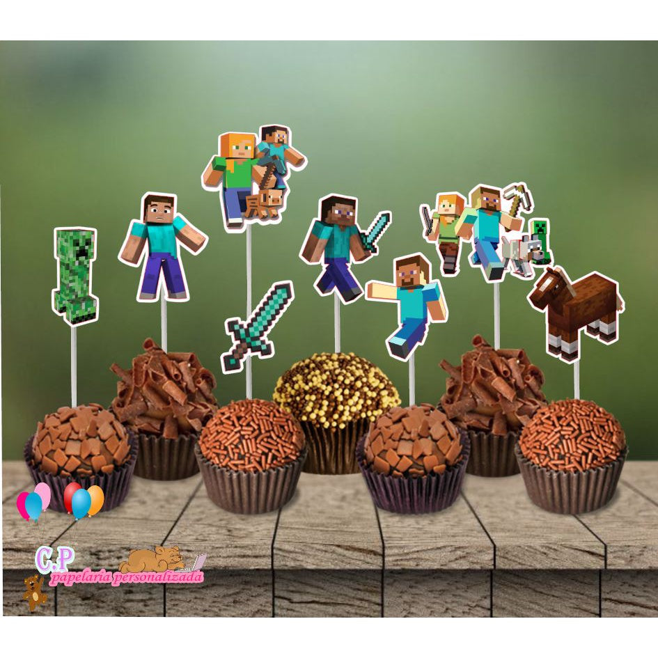 50 Tags para Doces Minecraft
