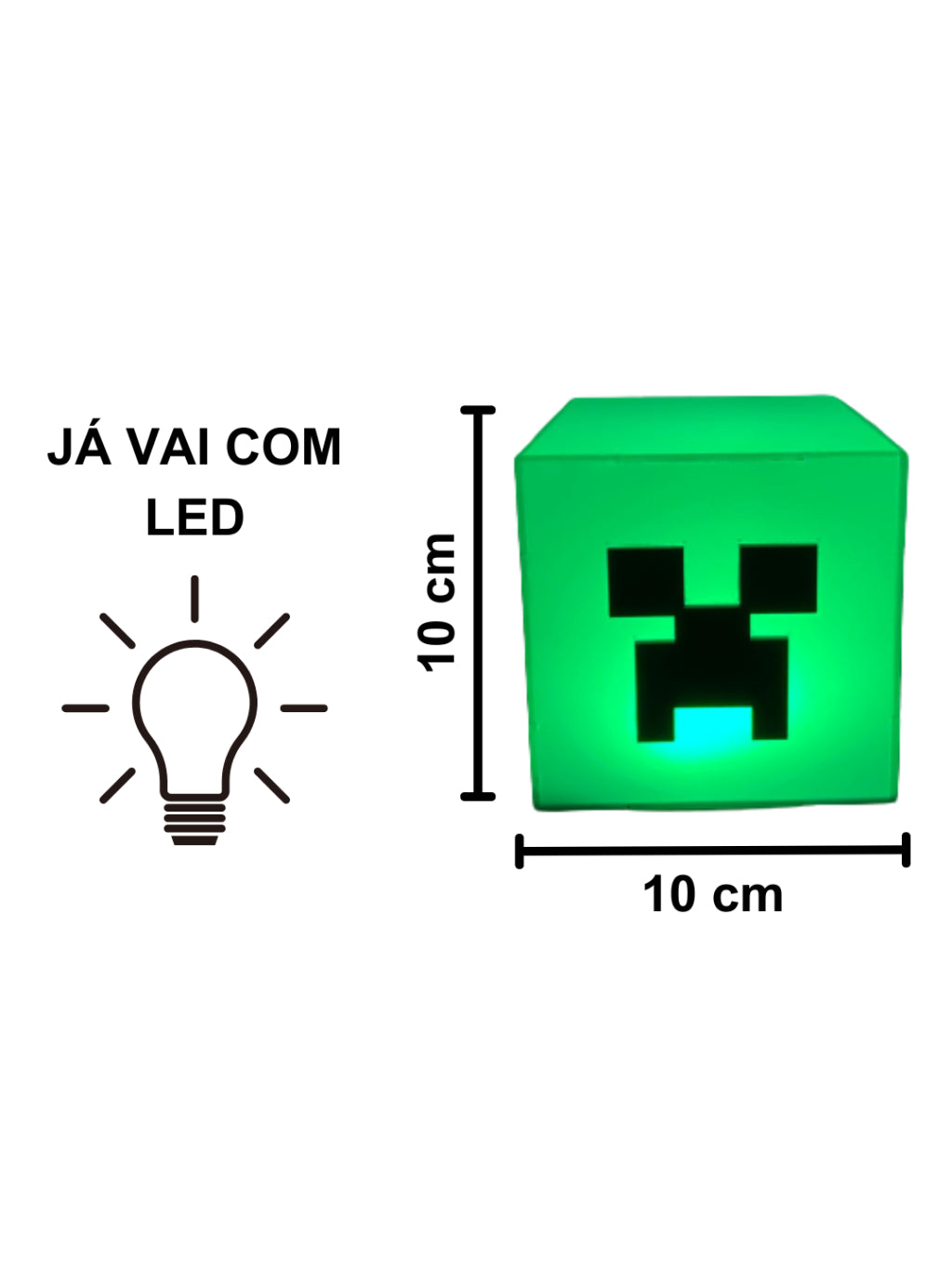 Luminária Creeper Geek