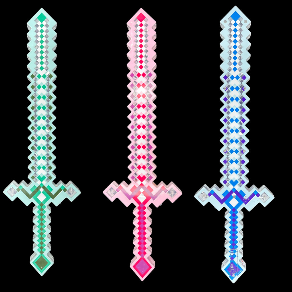 Espada de Diamante com Som e Luz Minecraft