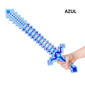 Espada de Diamante com Som e Luz Minecraft