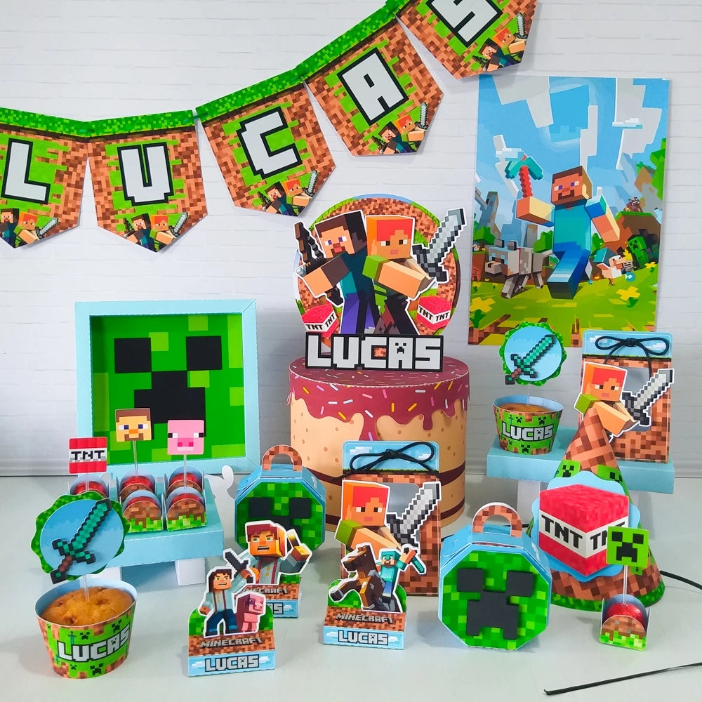 Kit Completo Festa Minecraft