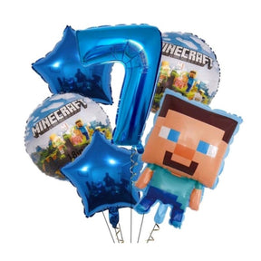 Kit 6 Balões Minecraft