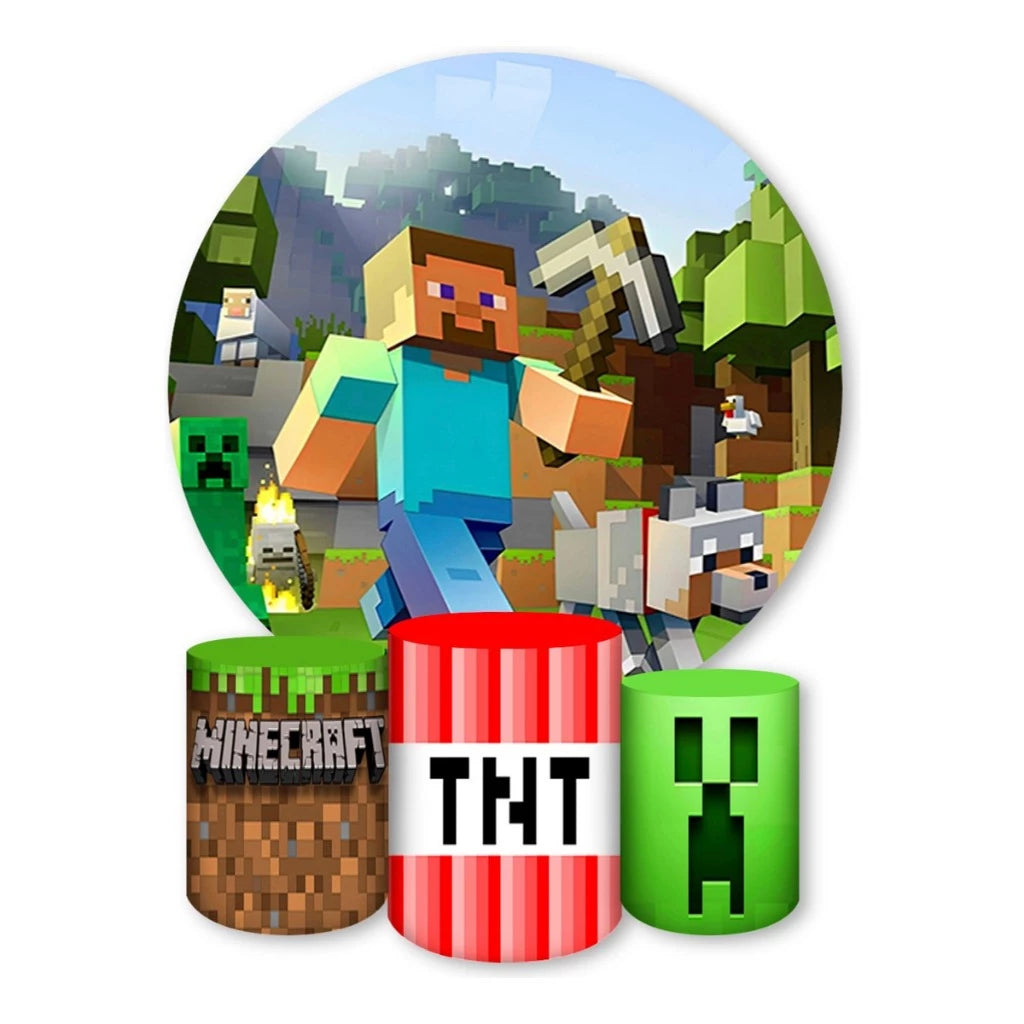 Painel e Capas de CIlindro Minecraft