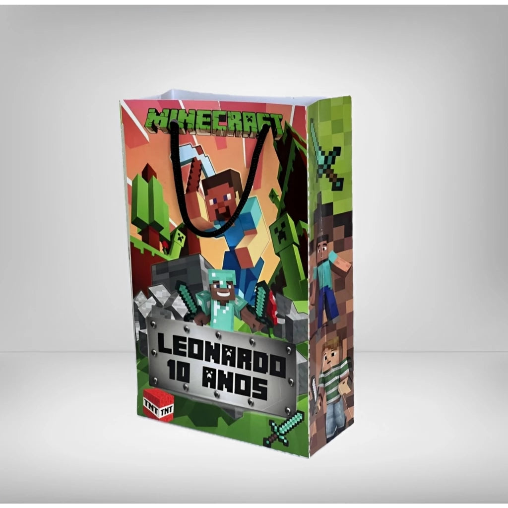Kits Sacolas Lembrancinhas Minecraft