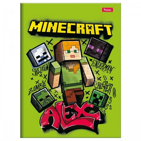Cadernos Sem Espiral Minecraft