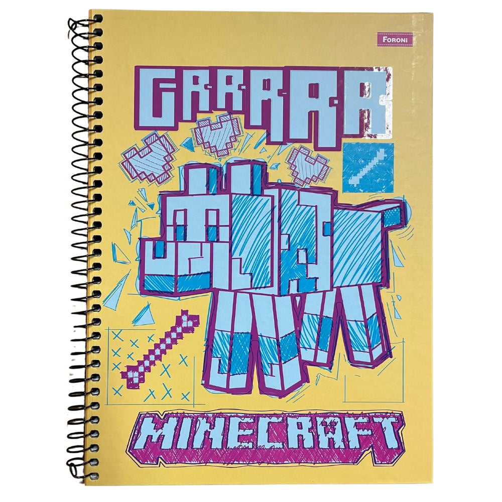 Cadernos Personalizados Minecraft