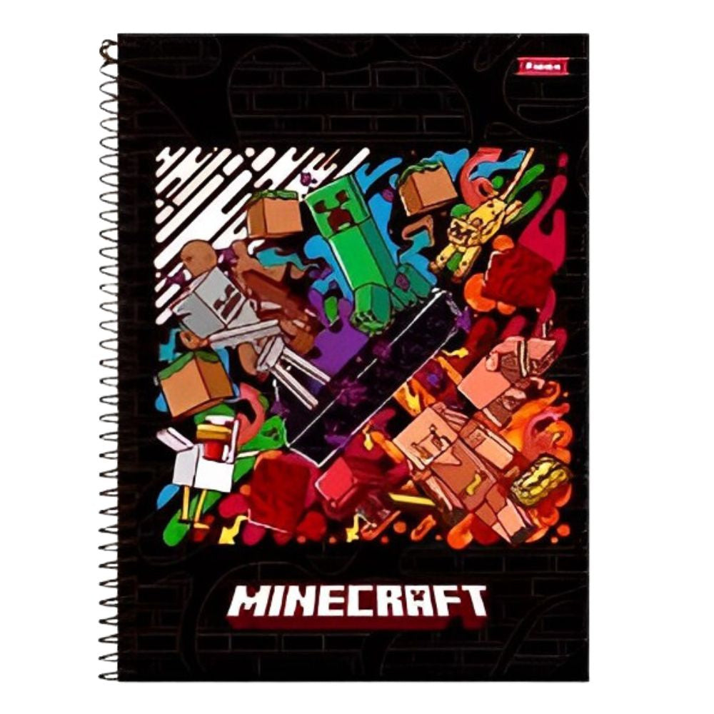 Caderno Black Minecraft