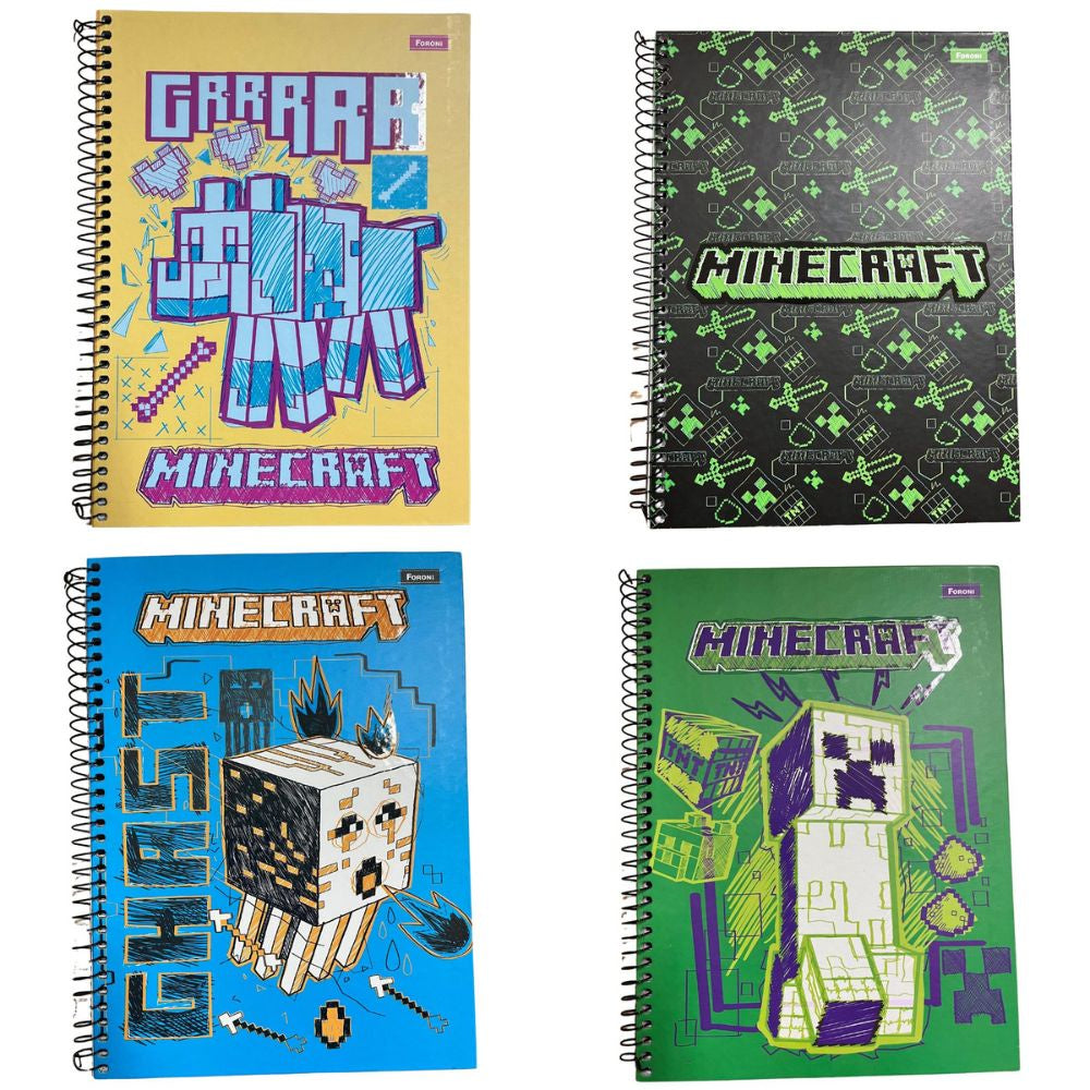 Cadernos Personalizados Minecraft