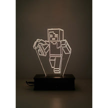 Luminária LED Steve Minecraft