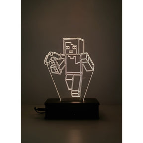 Luminária LED Steve Minecraft