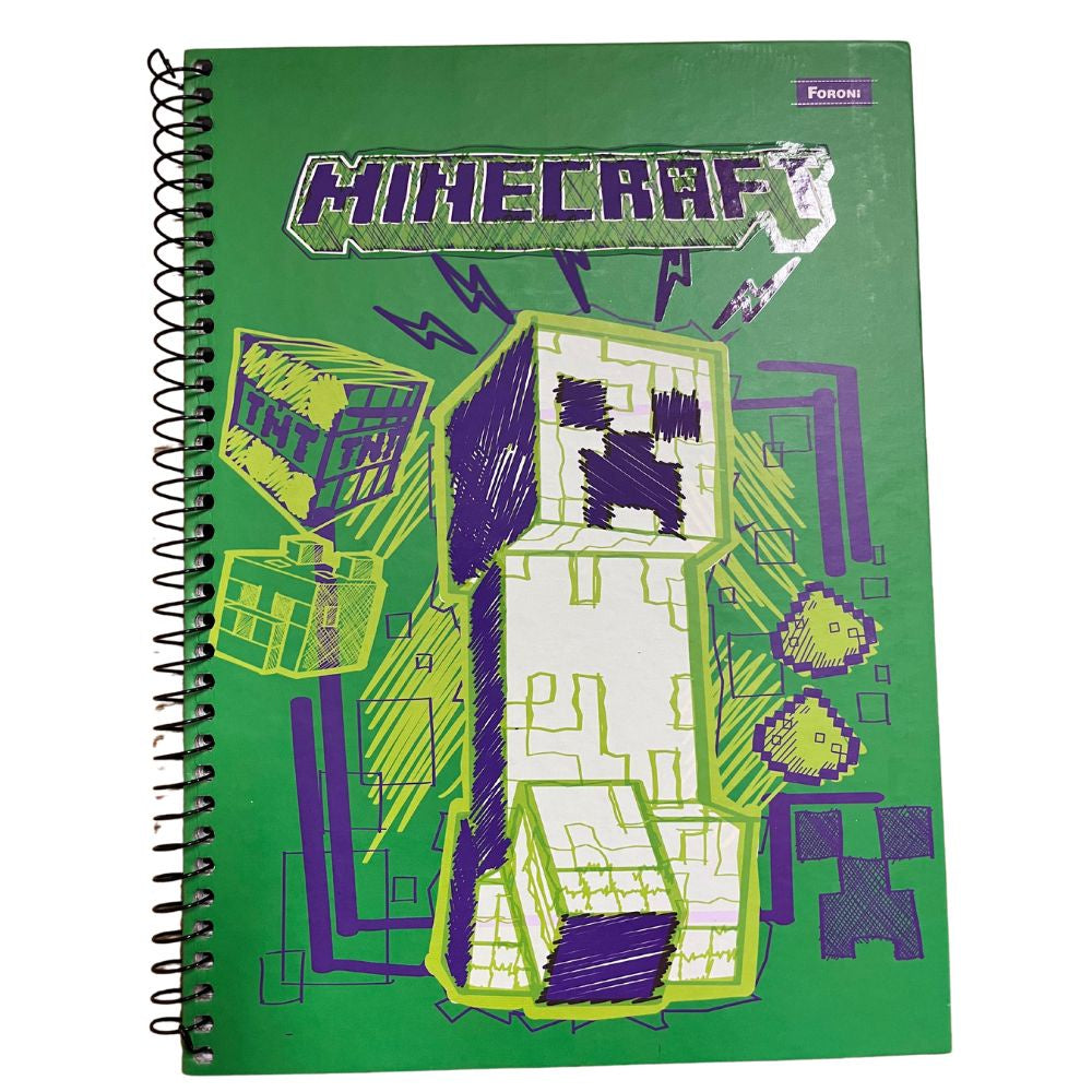 Cadernos Personalizados Minecraft