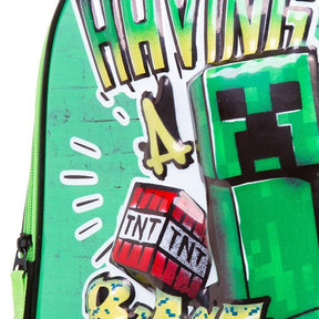 Mochila Verde Minecraft Creeper