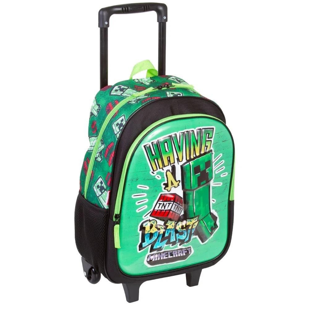 Mochila Verde Minecraft Creeper