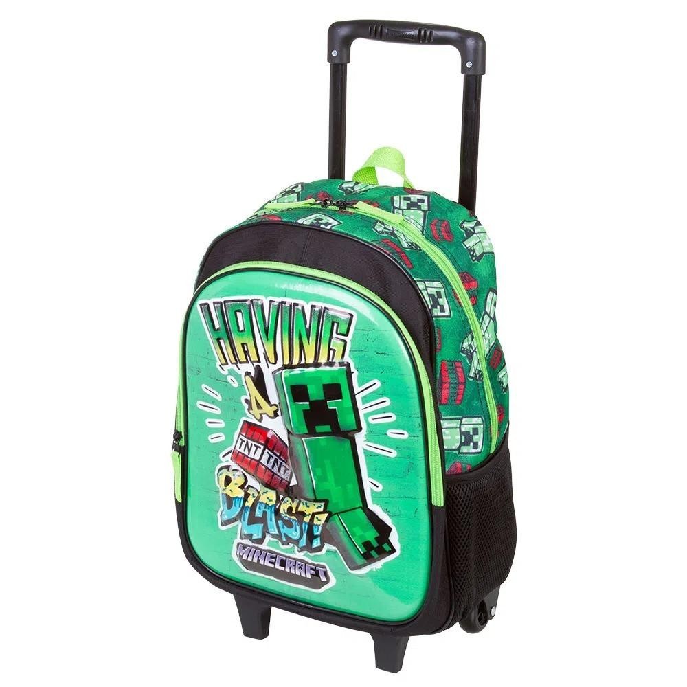 Mochila Verde Minecraft Creeper