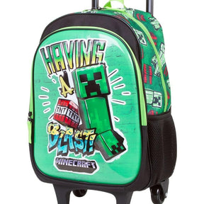 Mochila Verde Minecraft Creeper