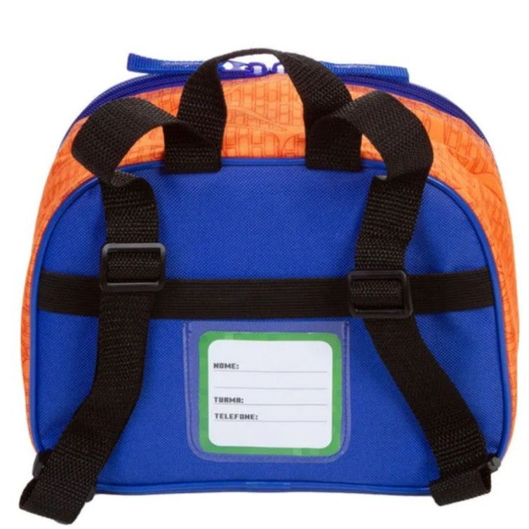 Lancheira Mob Laranja e Azul