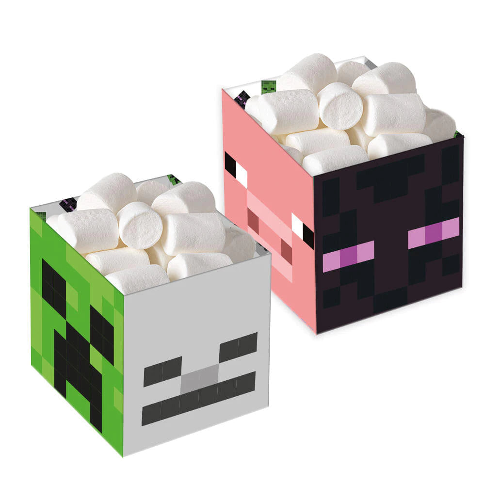 Cachepots Minecraft 8 unidades